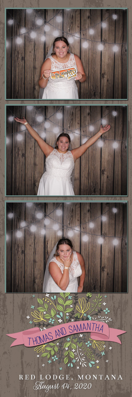 Sammy and Thomas Wedding | View more photos from the event at gallery.photoboothbillings.com/u/PhotoBoothBillings/Sammy-and-Thomas-Wedding